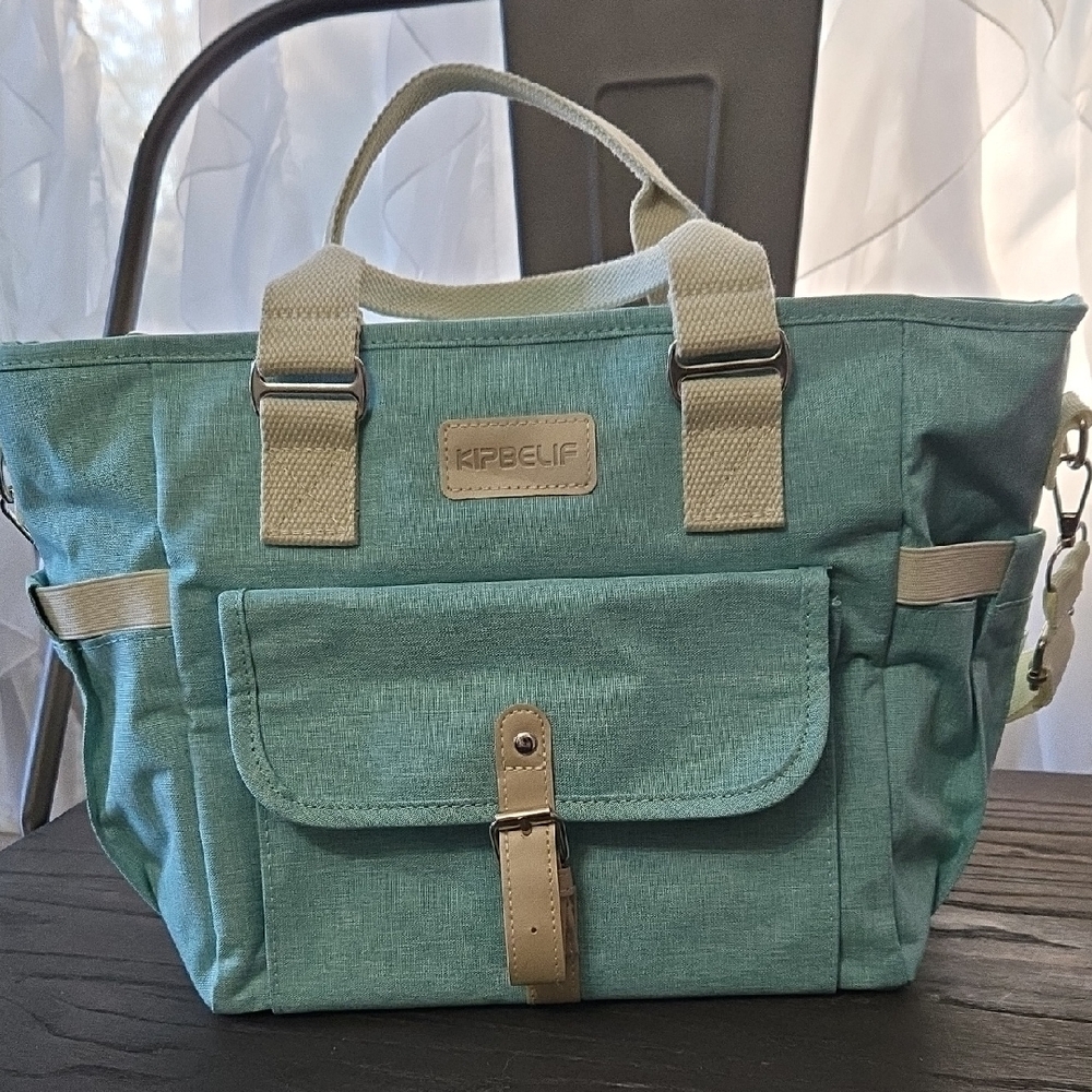 Lunch Bag with Cream Accents